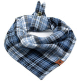 Dog Bandana - Dusty Blue Plaid