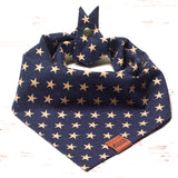 Dog Bandana - Patriotic Stars Navy