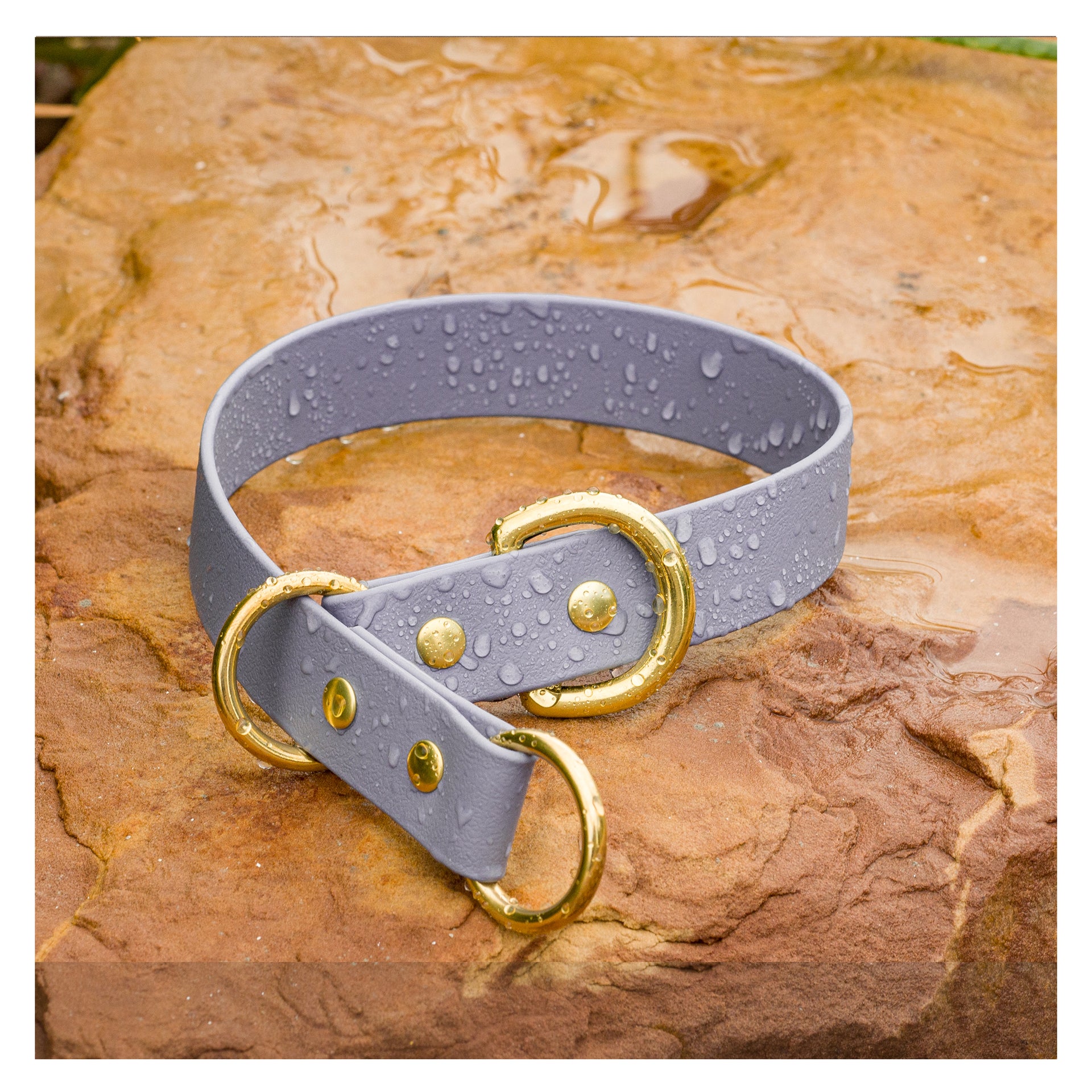 BioThane® Waterproof Slip Collar - Stone Grey